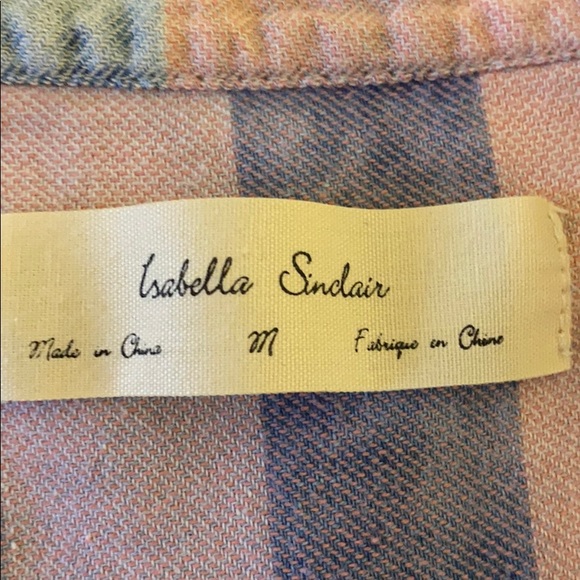 Cute denim colored plaid from Anthropologie - Picture 3 of 5